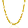 5.8mm 14k Yellow Gold Solid Miami Cuban Chain